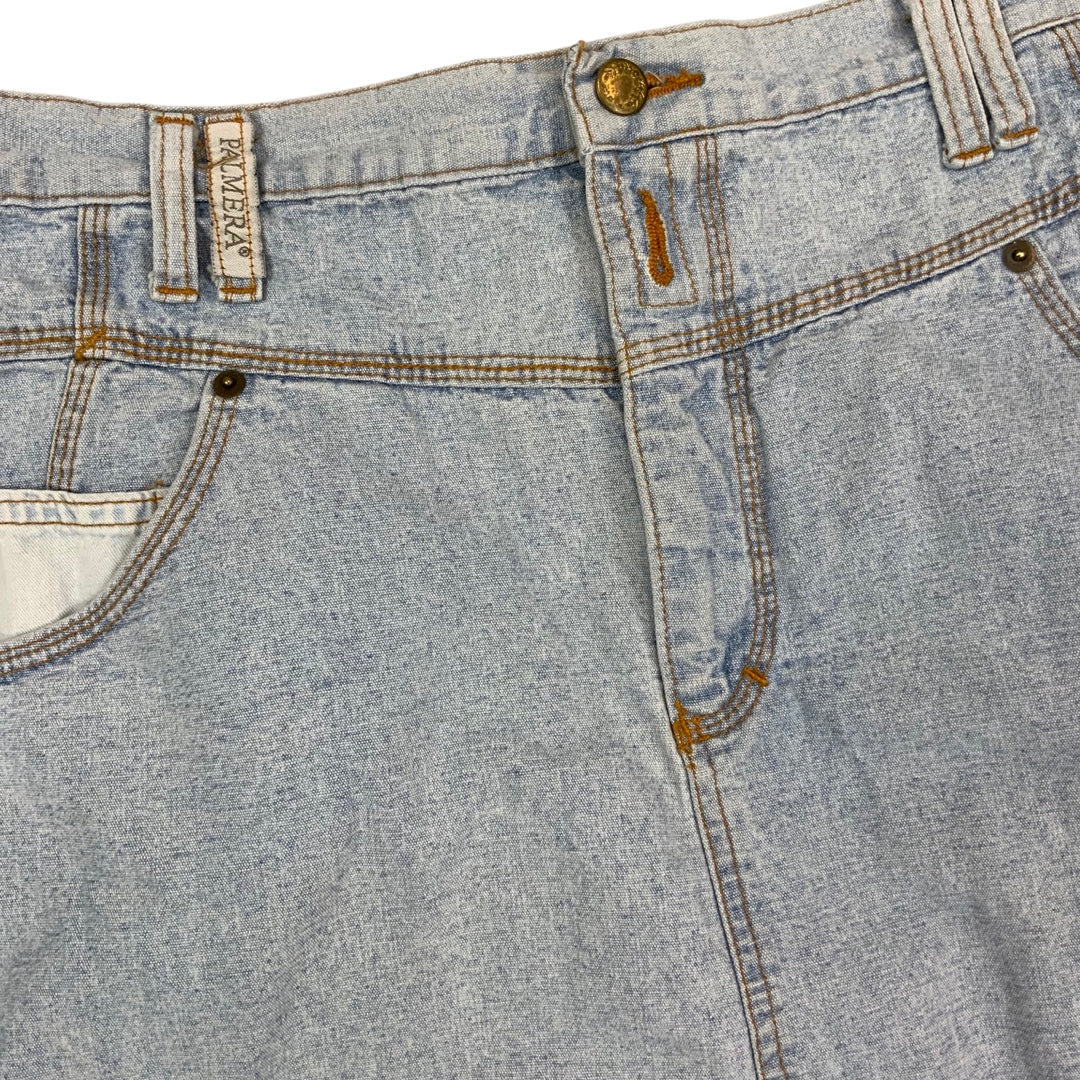 Vintage 90s Blue Denim Mini Skirt 14