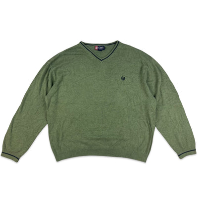 90s 00s Vintage Ralph Lauren Knit Jumper Green XL 2XL 3XL