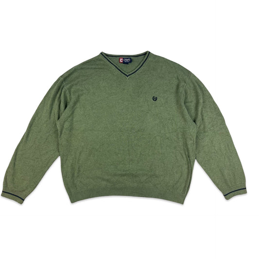90s 00s Vintage Ralph Lauren Knit Jumper Green XL 2XL 3XL