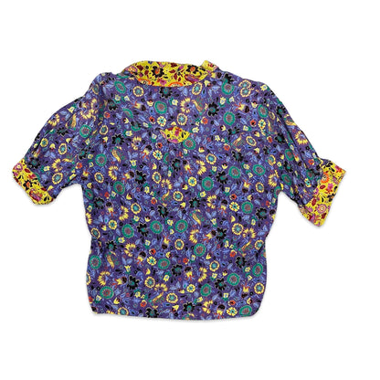 80S Vintage Floral Patterned Blouse 10
