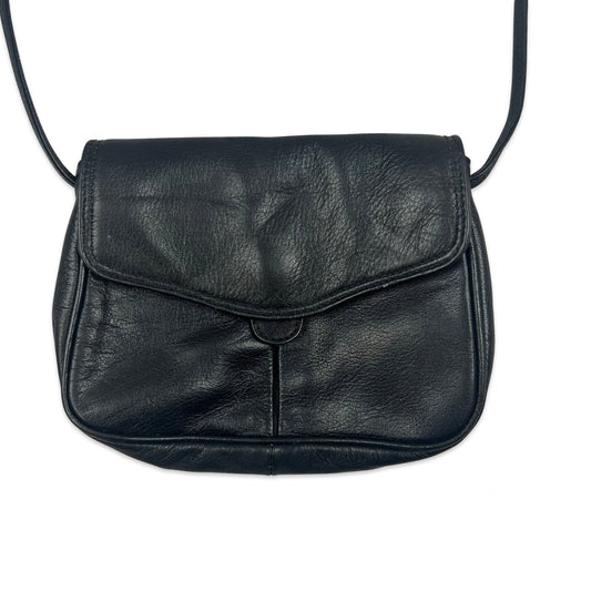 Vintage 90s Black Mini Shoulder Handbag
