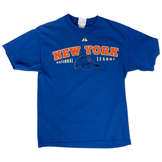 Vintage USA New York National League Mets Baseball T-Shirt Blue M