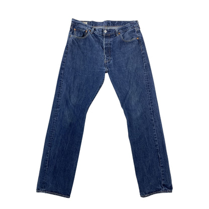 Vintage Levi’s ‘Big E’ 501 Straight Leg Jeans Mid Blue W34L31