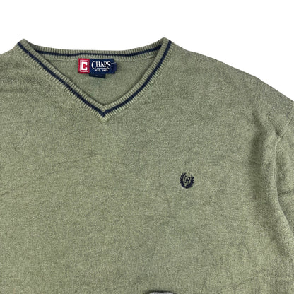 90s 00s Vintage Ralph Lauren Knit Jumper Green XL 2XL 3XL