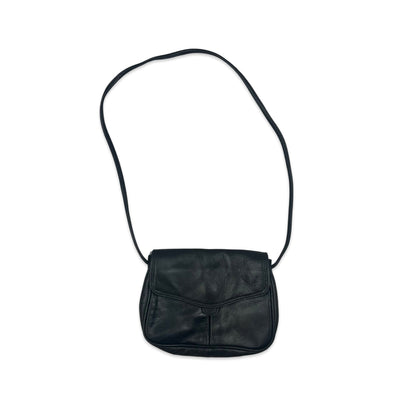 Vintage 90s Black Mini Shoulder Handbag