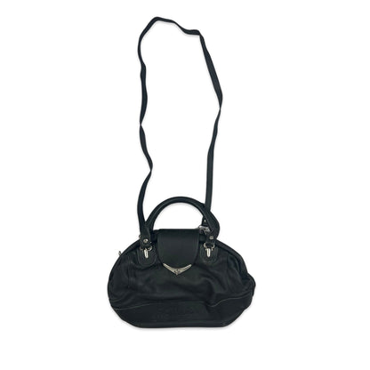Vintage Y2K Sigillo Bowling Handbag Black Silver