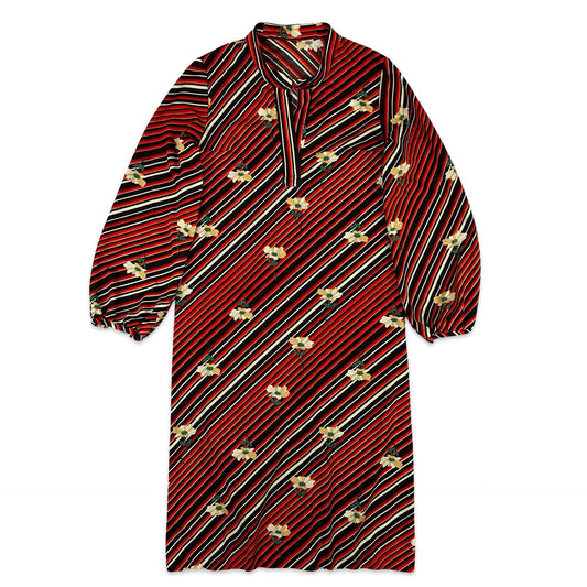 70s Vintage Boho Patterned Dress 14