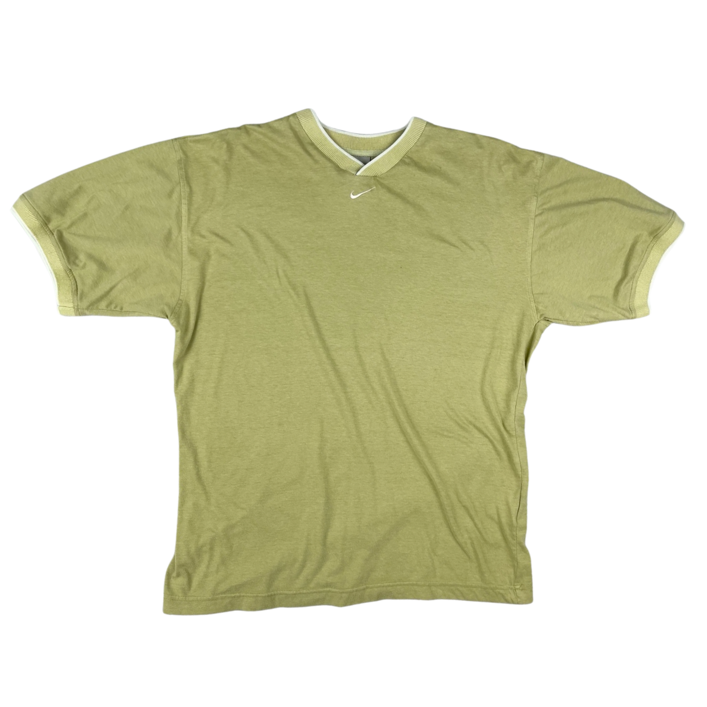 Vintage Y2K Green V-neck Tee XL