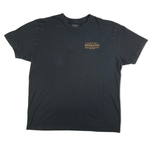Pendleton Black Logo Print Tee L XL