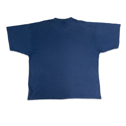 Vintage 90s Adidas Navy Graphic Tee 3XL 4XL