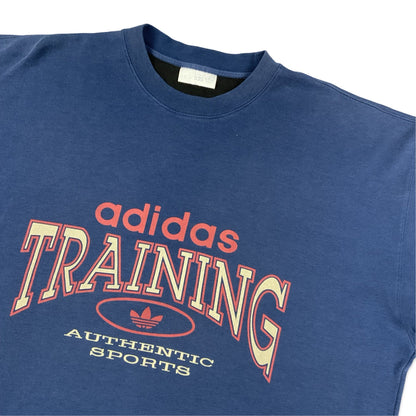 Vintage 90s Adidas Navy Graphic Tee 3XL 4XL