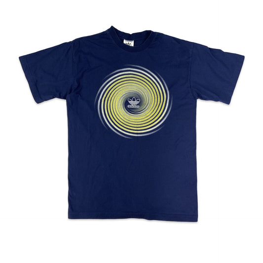 Vintage Adidas Navy Graphic Tee S M