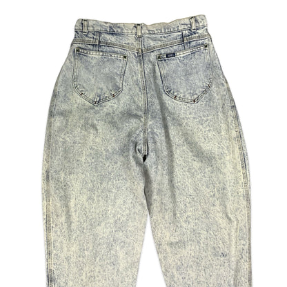 Vintage 80s Lee Riders High Waisted Acid Wash Jeans 14