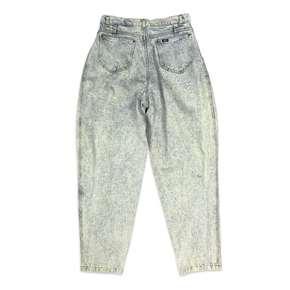 Vintage 80s Lee Riders High Waisted Acid Wash Jeans 14