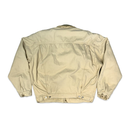 Vintage 90s Diesel Cream Quilted Denver Jacket XL XXL
