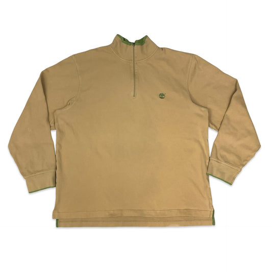 Timberland 1/4-zip Beige Sweatshirt XXL