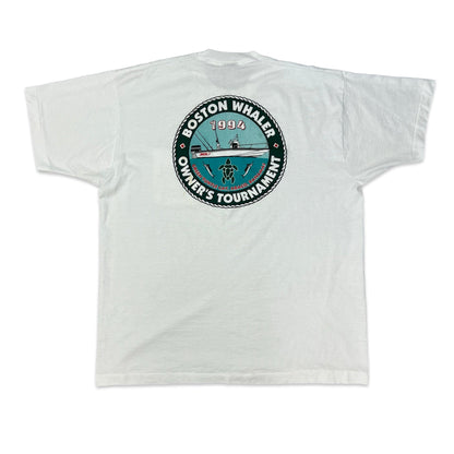 Vintage 90s Fruit of the Loom Bahamas Tourist White Pocket Tee XL