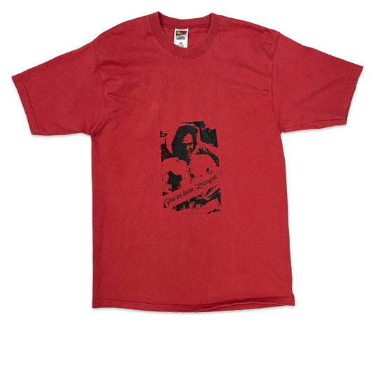 Vintage 90s Fruit of the Loom "Leroyed" Red Graphic Tee S