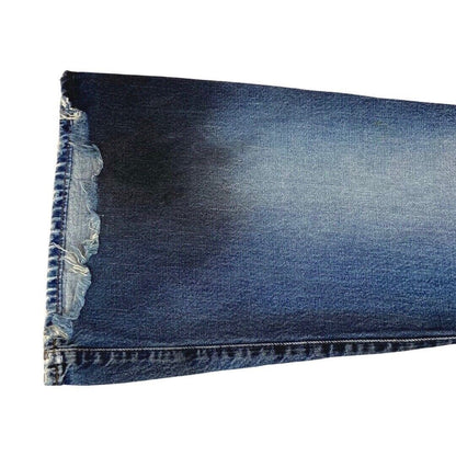 Vintage 90s Y2K Blue Denim Gradient Flared  Mid Rise Jeans 8 S