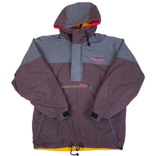 Vintage 90s Purple Hooded Descente Ski Jacket XL