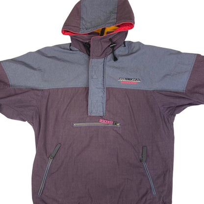 Vintage 90s Purple Hooded Descente Ski Jacket XL