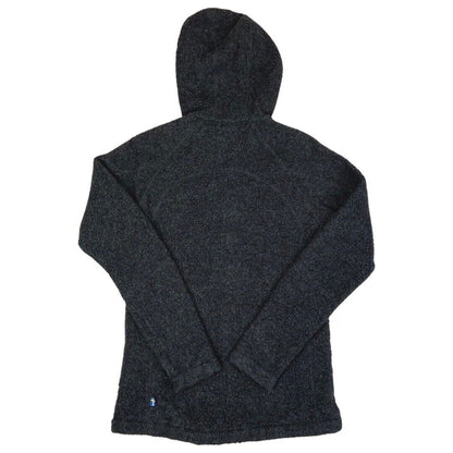 Vintage 90s 00s Grey Fjällräven Zip Down Hooded Fleece S