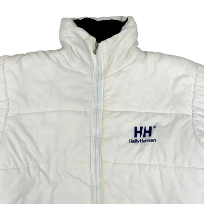 Vintage 90s 00s White Helly Hansen Embroidered Puffa Jacket XL