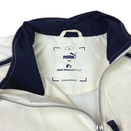 Vintage Rare 90s 00s White Blue Puma F1 BMW Williams Jacket L