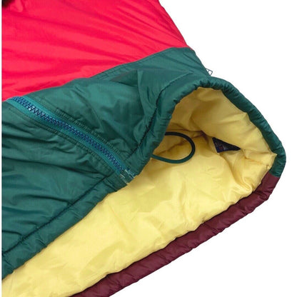 Vintage 90s Red Green Tommy Hilfiger Embroidered Puffa Coat  XXL