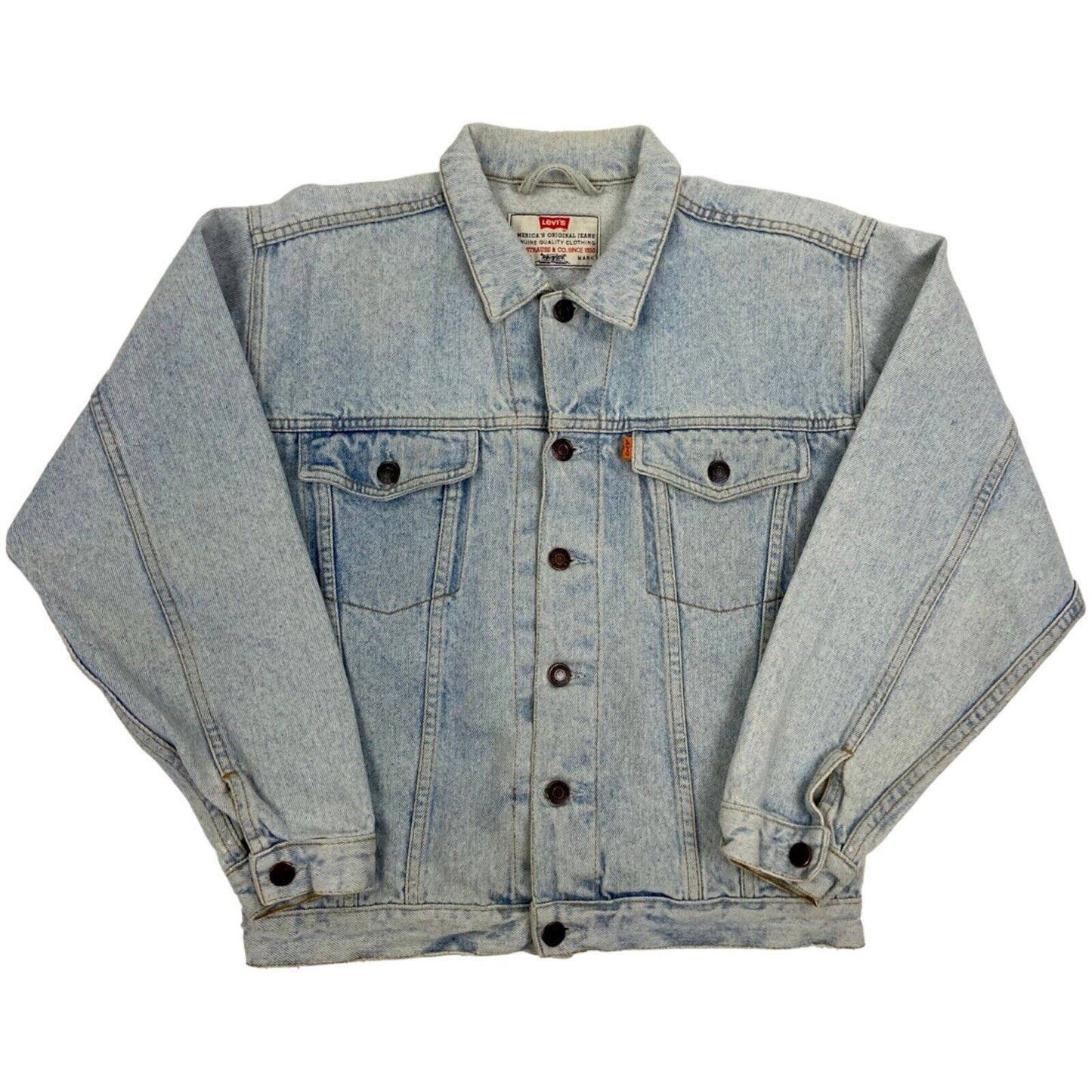 Vintage 90s 00s Orange Tab Levi’s Denim Jacket L