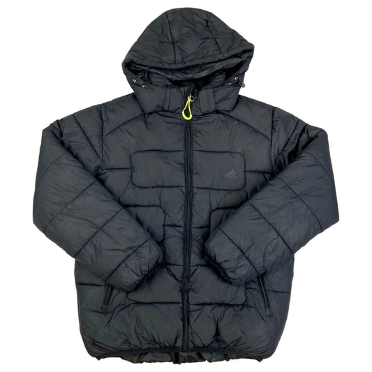 Vintage 90s 00s Black Adidas Puffa Coat Jacket L