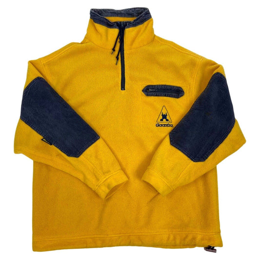 Vintage Y2K Yellow Gaastra Yellow 1/4 Zip Fleece XL