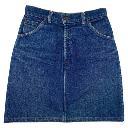 Vintage 70s Orange Tab Levi’s Denim Mini Skirt 8 10 S
