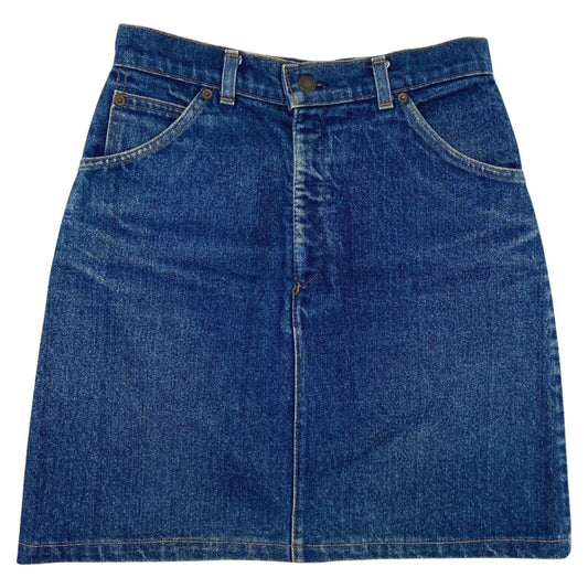 Vintage 70s Orange Tab Levi’s Denim Mini Skirt 8 10 S
