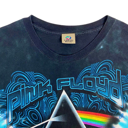 2000s Liquid Blue Tie-dye Blue Pink Floyd Dark Side Of The Moon T-shirt XXL