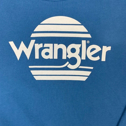 Vintage 90s Bright Blue Wrangler Crew Neck Jumper Sweater S