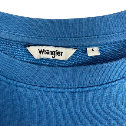 Vintage 90s Bright Blue Wrangler Crew Neck Jumper Sweater S