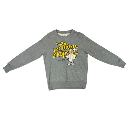 Vintage 00s 90s Grey Teenie Weenie Baseball Bear Crew Neck Jumper M