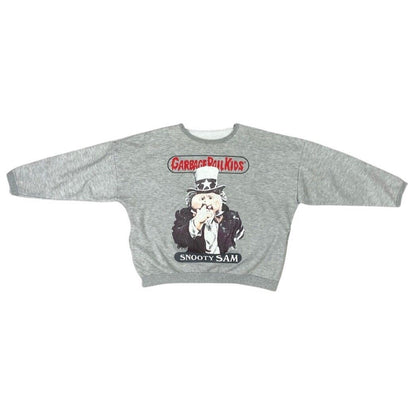 Vintage 80s 90s Grey Garbage Pail Kids Snooty Sam Graphic Printed Jumper 14 16