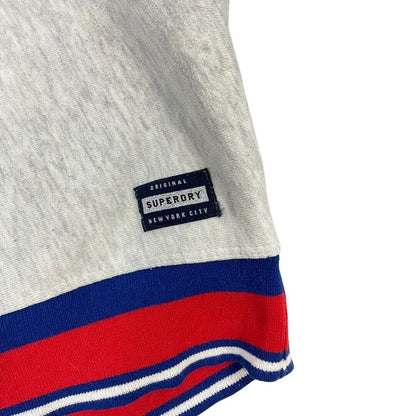 Vintage 90s 00s Grey Superdry Spell Out Logo Crew Neck Dolman Jumper 12