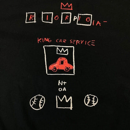 Vintage 00s Black SPRZ NY Jean Michel-Basquiat Graphic Sweatshirt