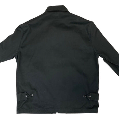 Vintage 00s Black Carhartt Embroidered Zip-Up Harrington Worker Jacket L