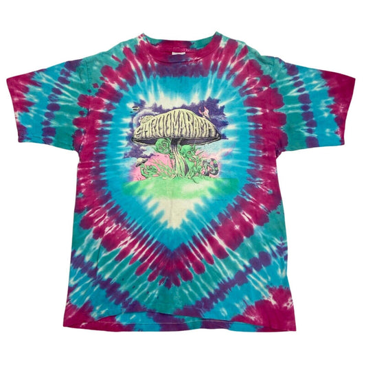 Vintage 1991 Blue Pink Super Rare Shroomarama Tie Dye T-shirt XL
