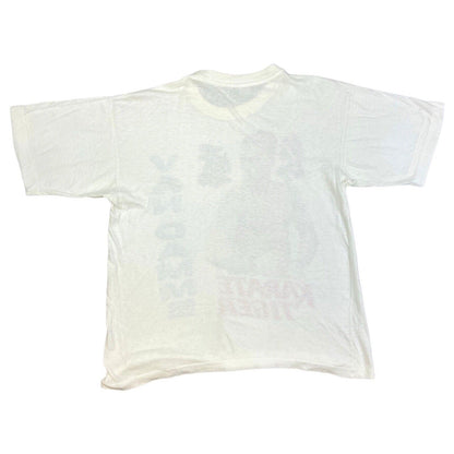 Vintage White Rare 80s Van Damme Graphic Karate Tiger Single Stitch T-shirt M