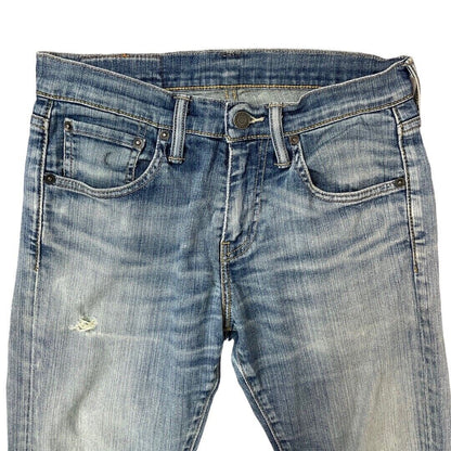 Vintage 90s 00s Blue Levi’s 527  Distressed Bootcut Denim Jeans 28 Waist S