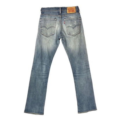 Vintage 90s 00s Blue Levi’s 527  Distressed Bootcut Denim Jeans 28 Waist S