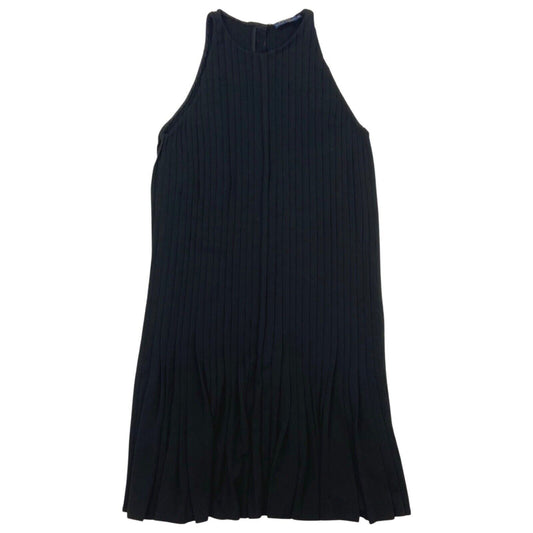 Vintage 90s 00s Black Polo by Ralph Lauren Pleated Mini Dress 8 10 S