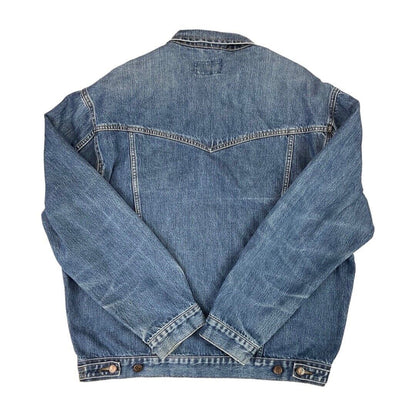 Vintage 90s 00s Light Blue Wrangler Western Men's Denim Jacket 50" L XL