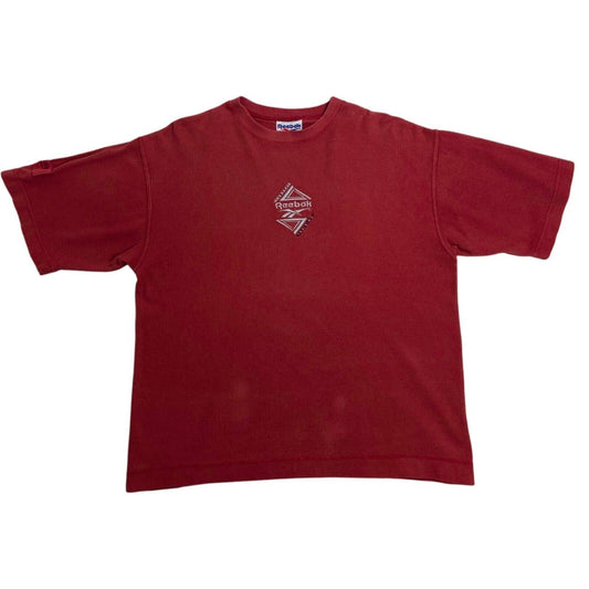 Vintage 90s 00s Red Embroidered Reebok T-shirt M