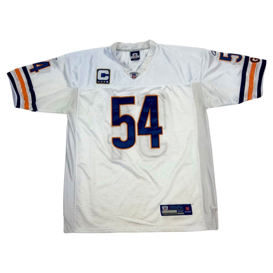 Vintage 90s White NFL Chicago Bears Urlacher Reebok Sports Jersey L
